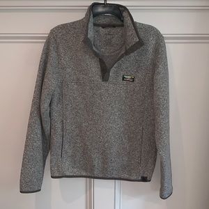 L.L.Bean grey pullover sweatshirt.